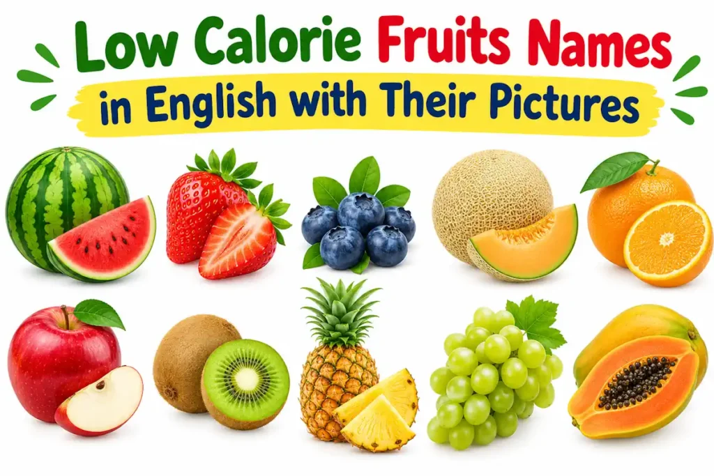 Low Calorie Fruits Names in English with Their Pictures
