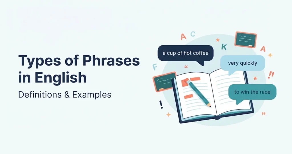 Types of Phrases in English with Definitions and Examples