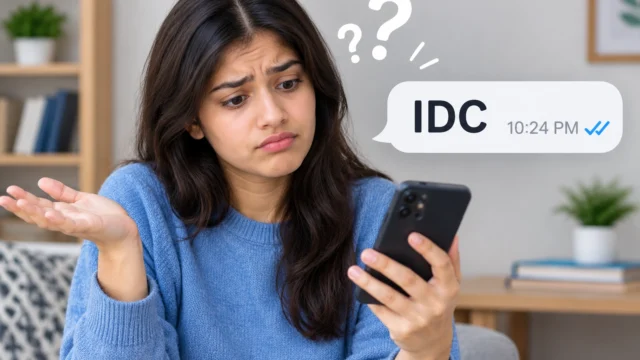 IDC Meaning in Text: What It Really Means and How to Reply