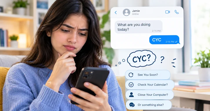 CYC Meaning in Text: Check Your Chat or See You Cutie?